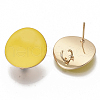 Light Gold Plated Iron Stud Earring Findings X-IFIN-T014-01N-NR-2