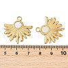 304 Stainless Steel Natural White Shell Pendants STAS-L288-09G-02-3