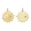 Brass Micro Pave Cubic Zirconia Pendants KK-P236-03G-1