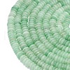 Frosted Natural Green Aventurine Beads Strands G-K389-C31-01-3