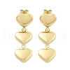 304 Stainless Steel Stud Earrings EJEW-S226-10G-01-2