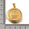 316 Stainless Steel Locket Pendants STAS-C123-04B-G-3