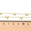 Heart Brass Link Chain Necklaces NJEW-M108-23G-3