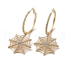 Halloween Alloy Tassels Hoop Earrings EJEW-K274-02G-1