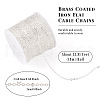 Brass Coated Iron Flat Cable Chains CH-TAC0007-02S-4