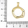 Brass Micro Pave Cubic Zirconia Pendants KK-A252-14B-G-3