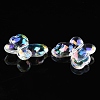 UV Plating Transparent Acrylic Beads OACR-K005-02-2