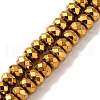 Electroplate Non-magnetic Synthetic Hematite Beads Strands X-G-J160-E-02-1