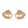 Valentine's Day Heart Brass Micro Pave Clear Cubic Zirconia Stud Earrings EJEW-D305-22G-02-3