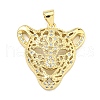 Brass Micro Pave Cubic Zirconia Pendants KK-K354-13C-G-1