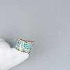 Tree Pattern Alloy with Rhinestone Enamel Finger Rings FS-WG83F61-04-2