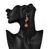 3Pairs Electroplate Glass Dangle Earrings EJEW-TA00652-5