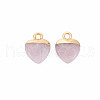 Natural Rose Quartz Charms G-N326-121-02-2