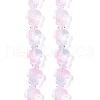 Transparent Glass Enamel Beads Strands GLAA-B021-06F-1