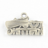 Tibetan Style Phrase I Love Knitting Alloy Charms TIBEP-Q054-01AS-RS-2