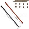 SUPERFINDINGS 4Sets 2 Colors PU Leather Bag Handles FIND-FH0004-14B-2