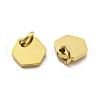 304 Stainless Steel Charms STAS-P356-01G-2