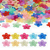 Yilisi 200Pcs 10 Colors Frosted Acrylic Bead Caps MACR-YS0001-02-21
