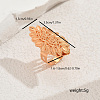 Geometric Leaf Metal Adjustable Open Cuff Rings for Women KB1739-5