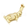 Rack Plating Brass Pendants KK-K401-66G-2