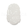 Natural White Jade Carved Pendants G-S384-01K-2