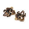 304 Stainless Steel Enamel Pendants STAS-Q363-13B-G-2