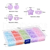575Pcs 15 Style Imitation Jelly Acrylic Beads MACR-YW0001-79-3