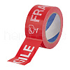 OPP Warning Packaging Tape Rolls AJEW-WH0060-25-1