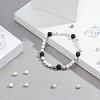   2 Strands Frosted Synthetic Howlite Round Bead Strands G-PH0019-33-2