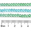 Transparent Painted Glass Beads Strands X1-DGLA-A034-T3mm-A17-3