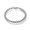 304 Stainless Steel Box Chain Bracelets BJEW-I288-01P-1