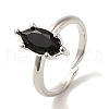 Mother's Day Rings Rack Plating Brass Micro Pave Cubic Zirconia Adjustable Rings RJEW-H228-03P-2