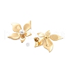 304 Stainless Steel ABS pearl Stud Earrings EJEW-S226-07G-03-3