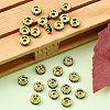 Brass Grade A Rhinestone Spacer Beads RSB036NF-14G-4