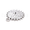 Tarnish Resistant 304 Stainless Steel Pendant Rhinestone Settings STAS-G287-16P-3