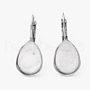Tarnish Resistant 304 Stainless Steel Leverback Earring Findings X-STAS-L253-007A-P-2