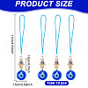 12Pcs Transparent Glass Pendant Decorations HJEW-GO00021-2
