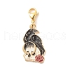 Gothic Style Alloy Enamel Pendant Decorations HJEW-JM00635-3