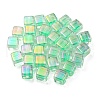 UV Plating Transparent Acrylic European Beads OACR-F004-10E-1