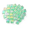 UV Plating Transparent Acrylic European Beads OACR-F004-10E-1