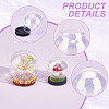  6 Sets 6 Styles Iridescent Glass Dome Cover DJEW-NB0001-36-5