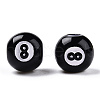 Spray Painted Acrylic Beads SACR-N009-05-3