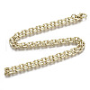 Brass Cable Chains Necklace Making MAK-N034-004B-KC-3