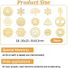 Olycraft Self Adhesive Brass Stickers DIY-OC0002-51-2