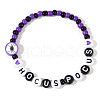 Halloween Acrylic Beads Stretch Bracelets for Women Men QV8903-2-1
