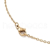 Glass Seed Beads & Resin Evil Eye Sun Pendant Necklaces NJEW-MZ00099-5