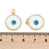 Brass Micro Pave Cubic Zirconia Pendants KK-G522-27G-3