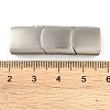 Tarnish Resistant 316 Surgical Stainless Steel Magnetic Clasps with Glue-in Ends STAS-F269-04P-03A-3