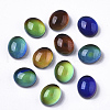 Translucent Glass Cabochons GLAA-T023-02C-1