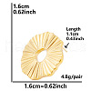 Flat Round Stainless Steel Stud Earrings for Women US2869-8-1
